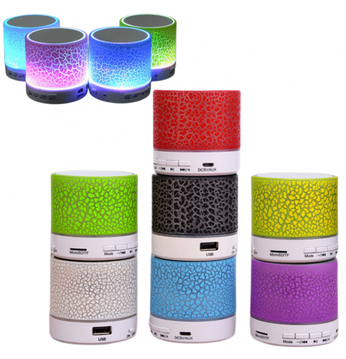 Explosive A9 LED Bluetooth Speaker Mini Speaker Hands-free Portable Wireless Speaker with TF Card Mic USB Audio Music Player