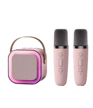 Wholesale Fashion K12 Kids Toy Speaker Mini Portable Outdoor KTV Home Party BT Karaoke Player with Mic Wireless Speaker