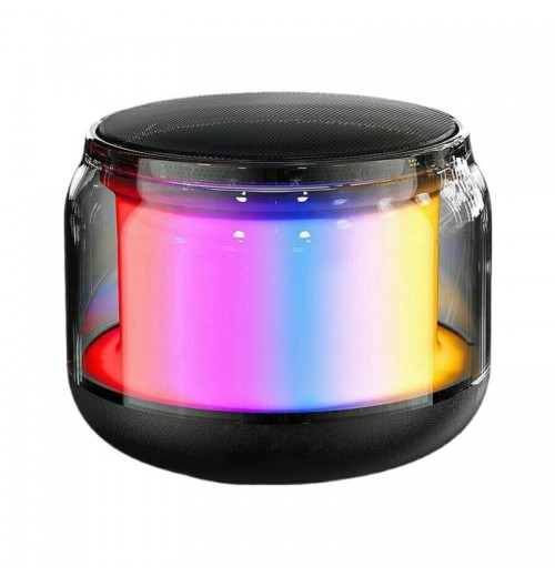 YIN004 transparent cool bluetooth small subwoofer mobile computer desktop wireless portable home outdoor mini speaker