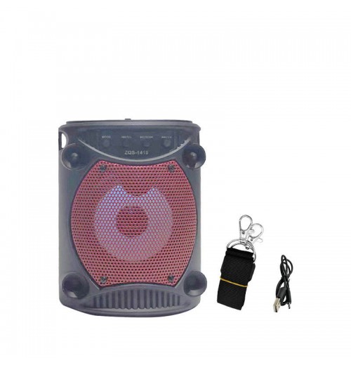 Sing-E ZQS1418 4 Inch Mini Speaker High Battery Capacity with Colorful LED Lights