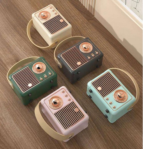 retro bluetooth speaker hm11 classical retro music player stereo portable decoration mini speaker travel music player