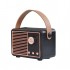 Portable Retro Style Mini Speaker with Handle for Home Outdoor Party Picnic