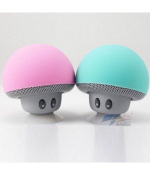 2024 Cheap Cute Portable Shower Mushroom Suction Cup Waterproof Wireless Speaker Mobile Car Mini Speaker