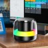 new portable mini bt5.3 true wireless speaker stereo type-c charging indoor bluetooth speaker with rgb led light support tf card